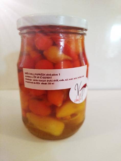 CHILLI PAPRIČKY SILNĚ PÁLIVÉ SMĚS 330 ml