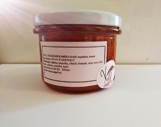 CHILLI ZELENINOVÁ SMĚS S KARI topinka, toust, 200 ml