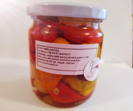 CHILLI SMĚS PAPRIČEK PESTRÁ  středně pálivá 340 ml