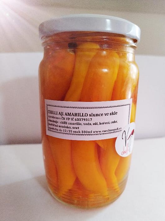 CHILLI AJI AMARILLO, SLUNCE VE SKLE 330 ml, zavařenina